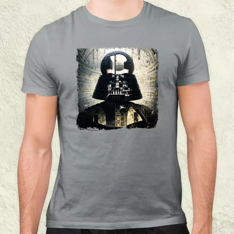 Pareidolia Darth Vader Halálcsillag fantázia v8 férfi póló