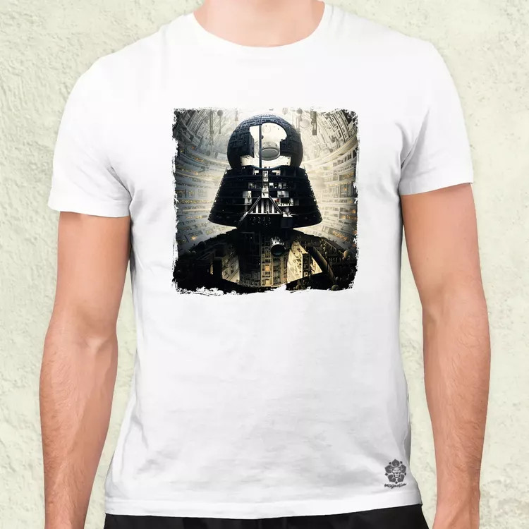 Pareidolia Darth Vader Halálcsillag fantázia v8 férfi póló