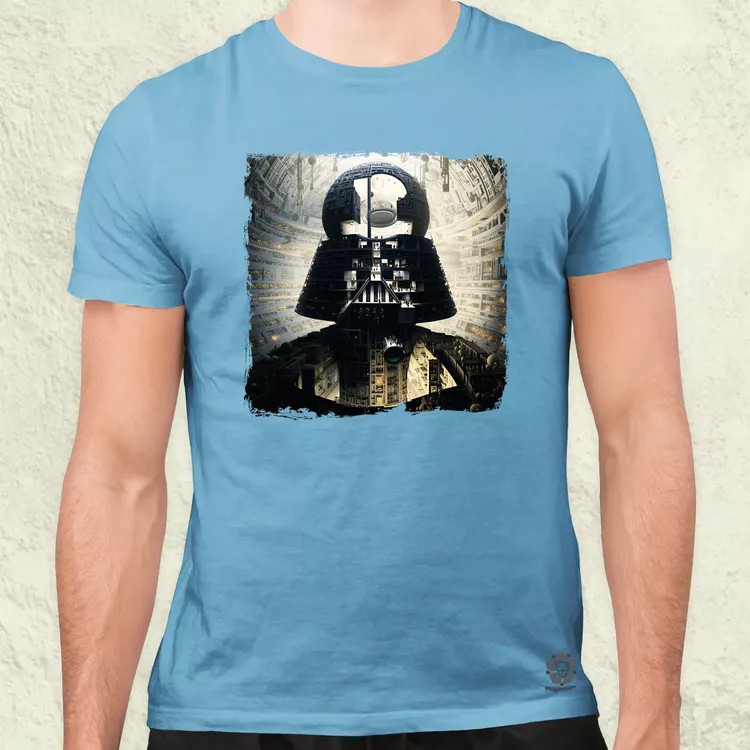 Pareidolia Darth Vader Halálcsillag fantázia v8 férfi póló