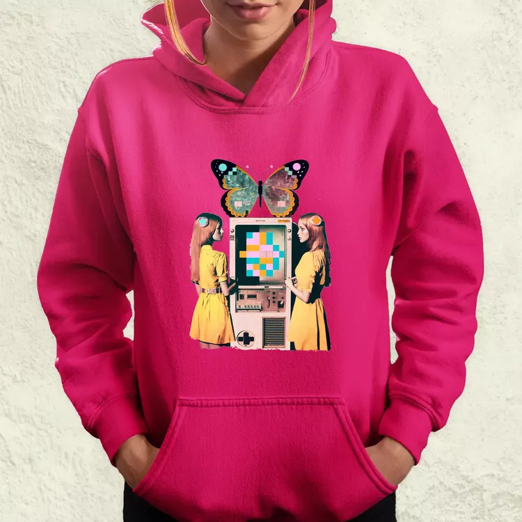 Számítástechnika születése szürrealista pop art v1 női pulóver