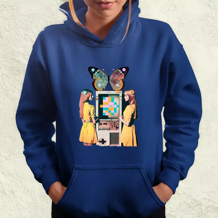 Számítástechnika születése szürrealista pop art v1 női pulóver