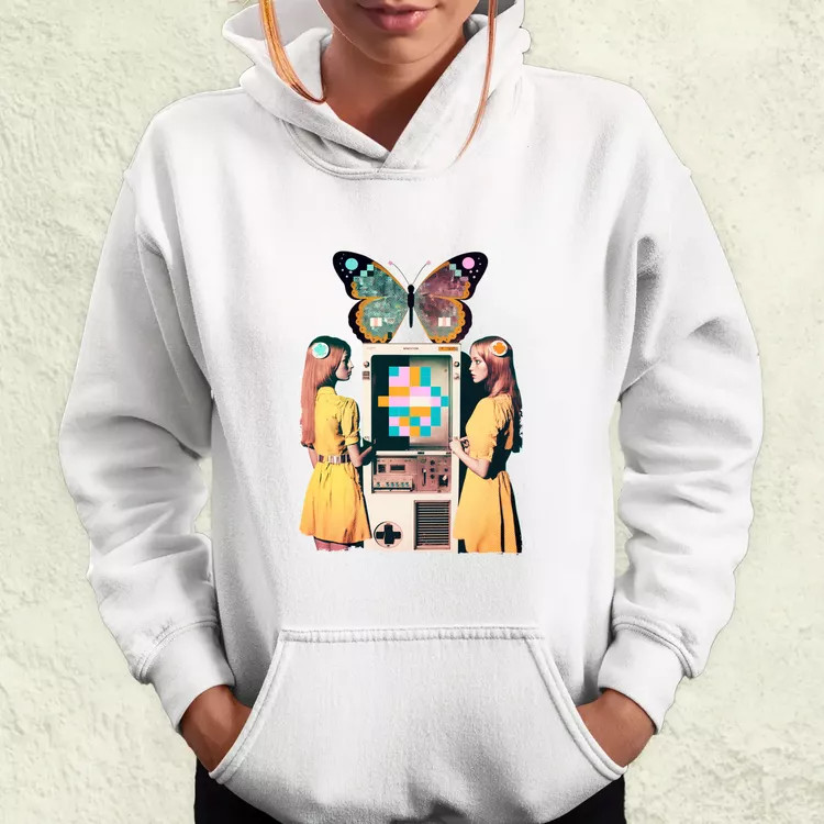 Számítástechnika születése szürrealista pop art v1 női pulóver