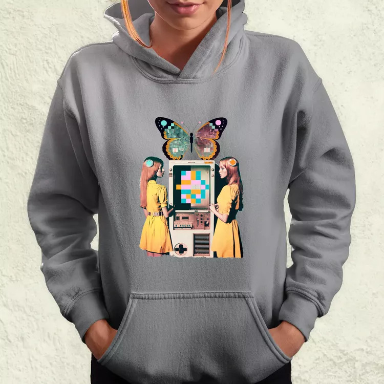 Számítástechnika születése szürrealista pop art v1 női pulóver