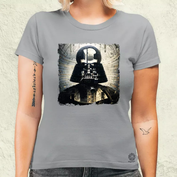 Pareidolia Darth Vader Halálcsillag fantázia v8 női póló