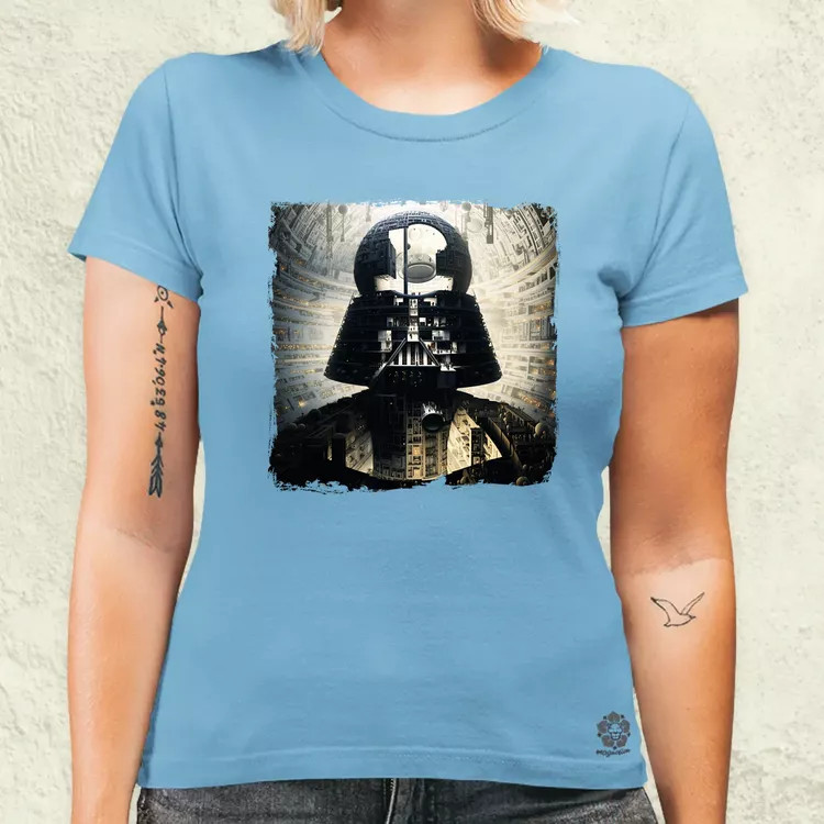 Pareidolia Darth Vader Halálcsillag fantázia v8 női póló