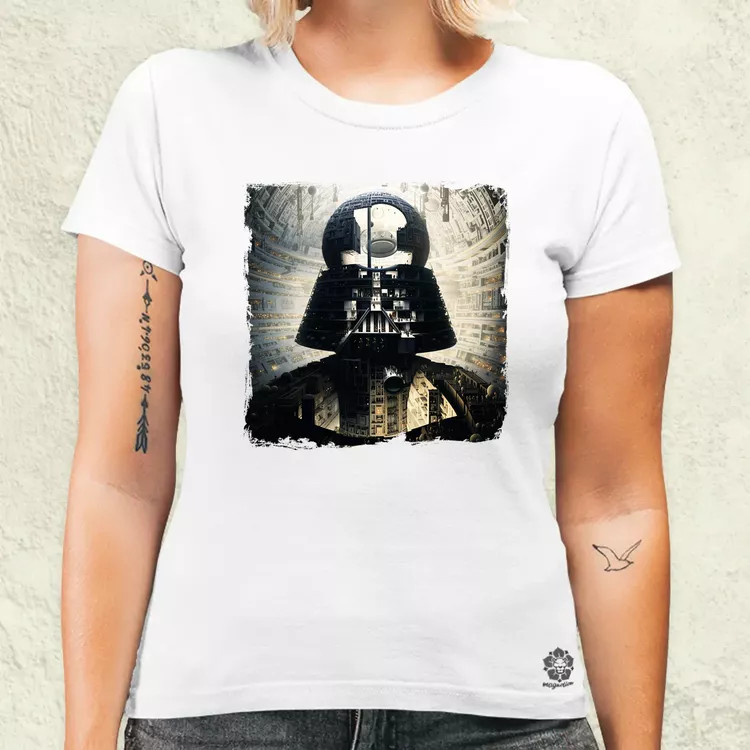 Pareidolia Darth Vader Halálcsillag fantázia v8 női póló
