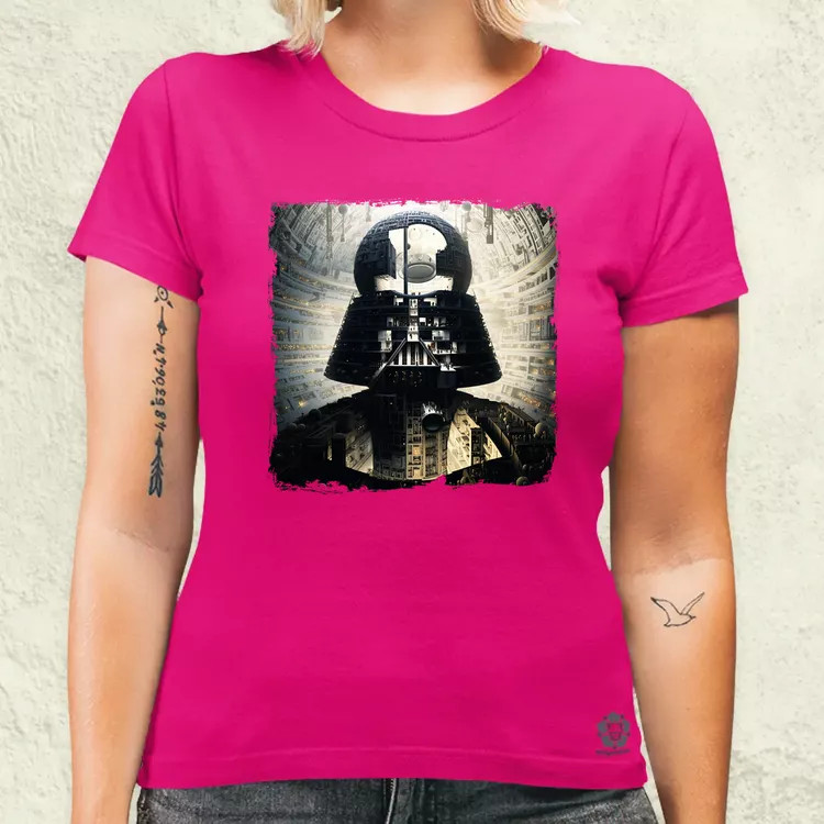 Pareidolia Darth Vader Halálcsillag fantázia v8 női póló