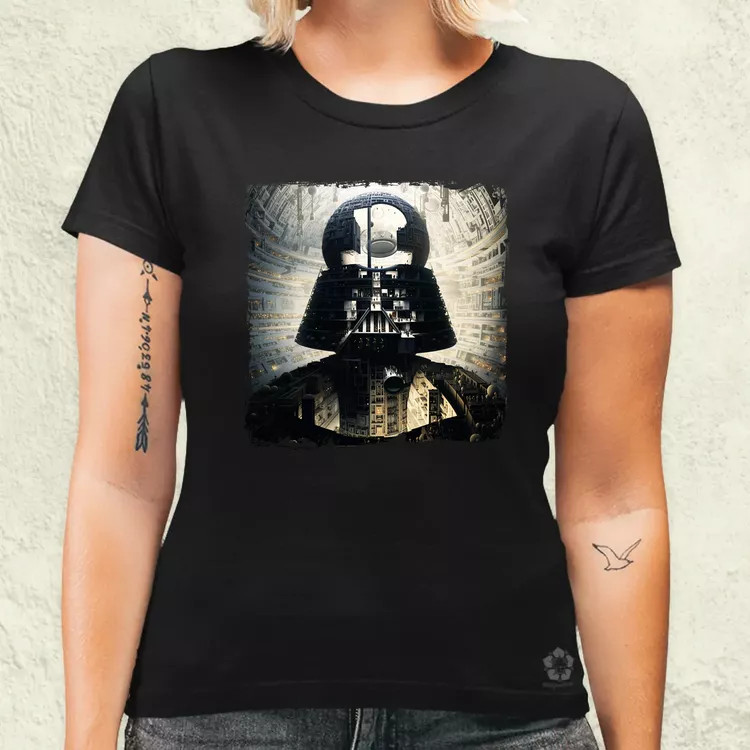 Pareidolia Darth Vader Halálcsillag fantázia v8 női póló