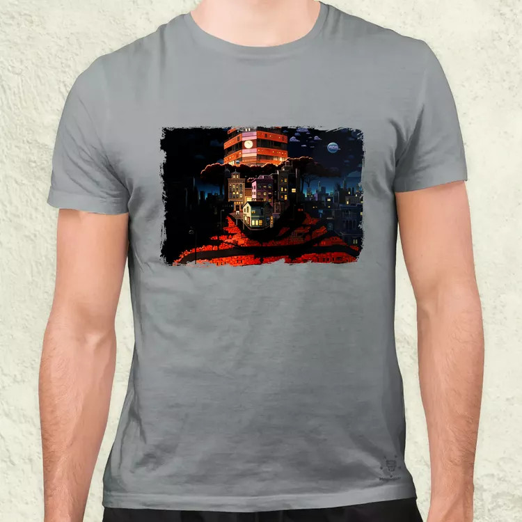Pareidolia Freddy Krueger város fantázia v1 férfi póló