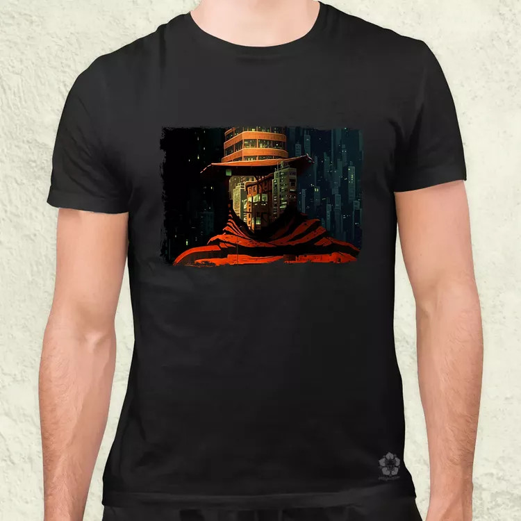 Pareidolia Freddy Krueger város fantázia v2 férfi póló