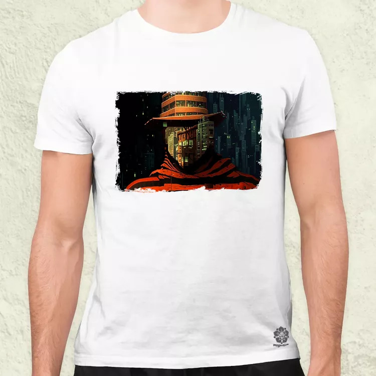 Pareidolia Freddy Krueger város fantázia v2 férfi póló