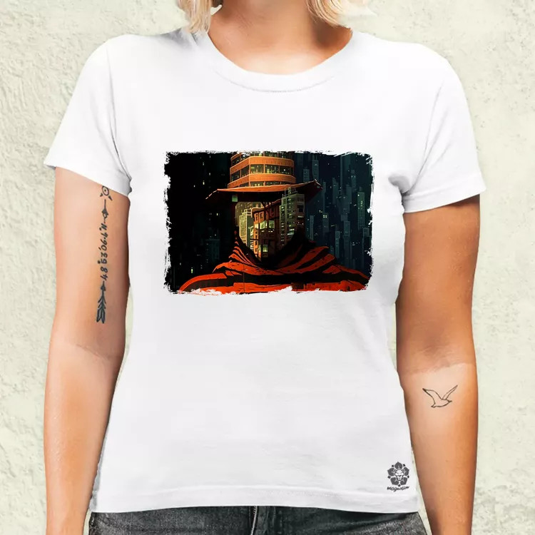 Pareidolia Freddy Krueger város fantázia v2 női póló