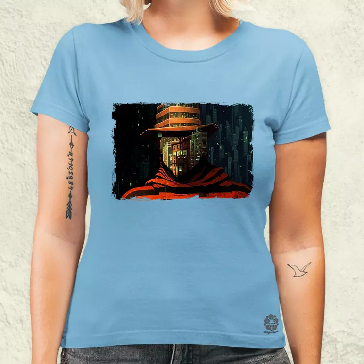 Pareidolia Freddy Krueger város fantázia v2 női póló