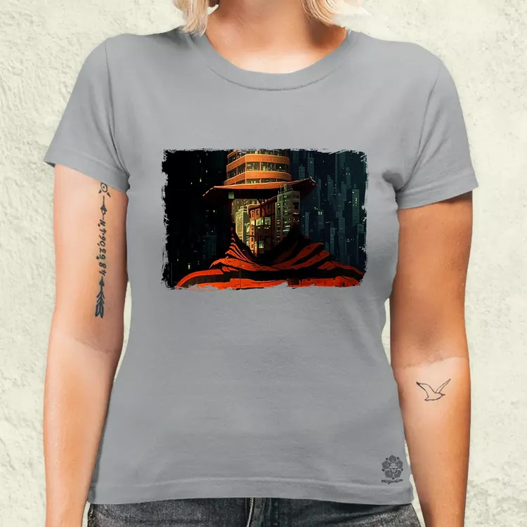 Pareidolia Freddy Krueger város fantázia v2 női póló