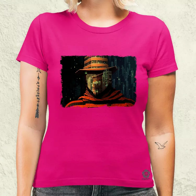 Pareidolia Freddy Krueger város fantázia v2 női póló