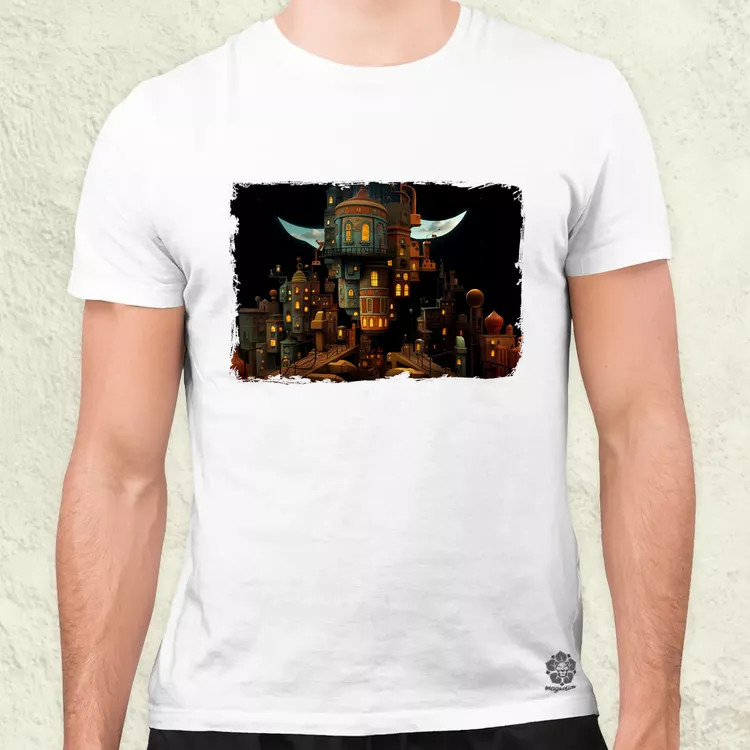 Pareidolia Freddy Krueger város fantázia v4 férfi póló
