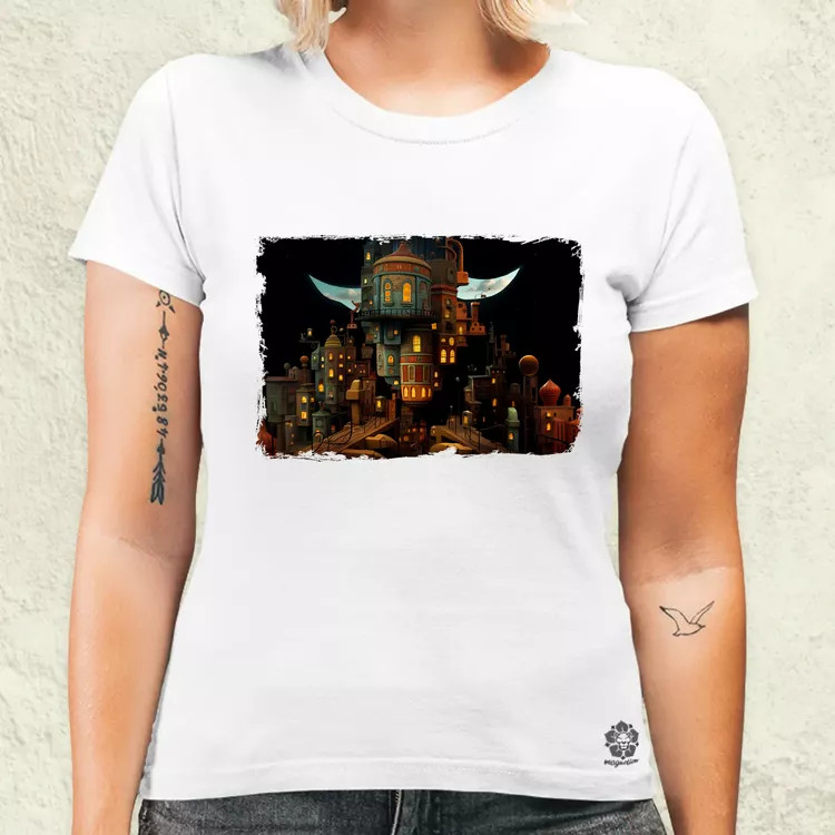 Pareidolia Freddy Krueger város fantázia v4 női póló