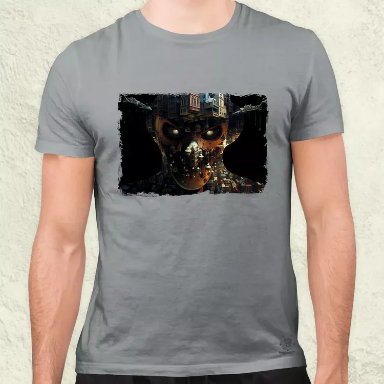 Pareidolia Freddy Krueger város fantázia v5 férfi póló