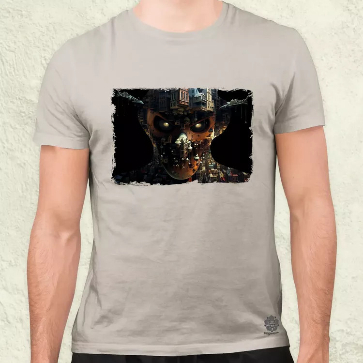 Pareidolia Freddy Krueger város fantázia v5 férfi póló