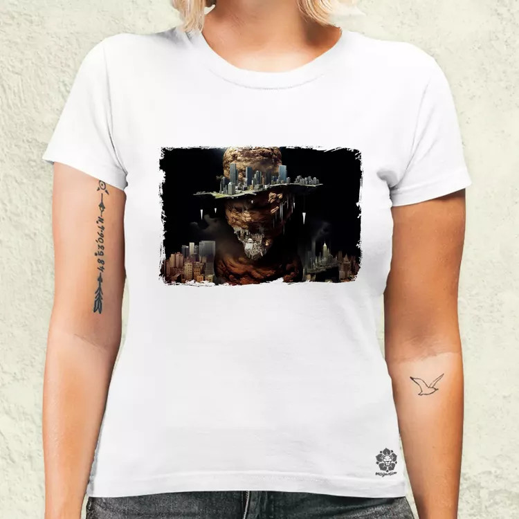 Pareidolia Freddy Krueger város fantázia v6 női póló