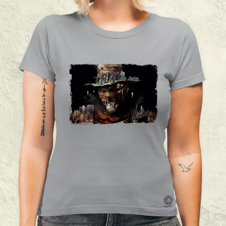 Pareidolia Freddy Krueger város fantázia v6 női póló
