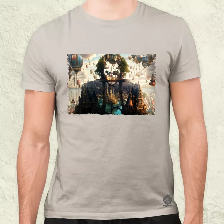 Pareidolia Joker város fantázia v2 férfi póló