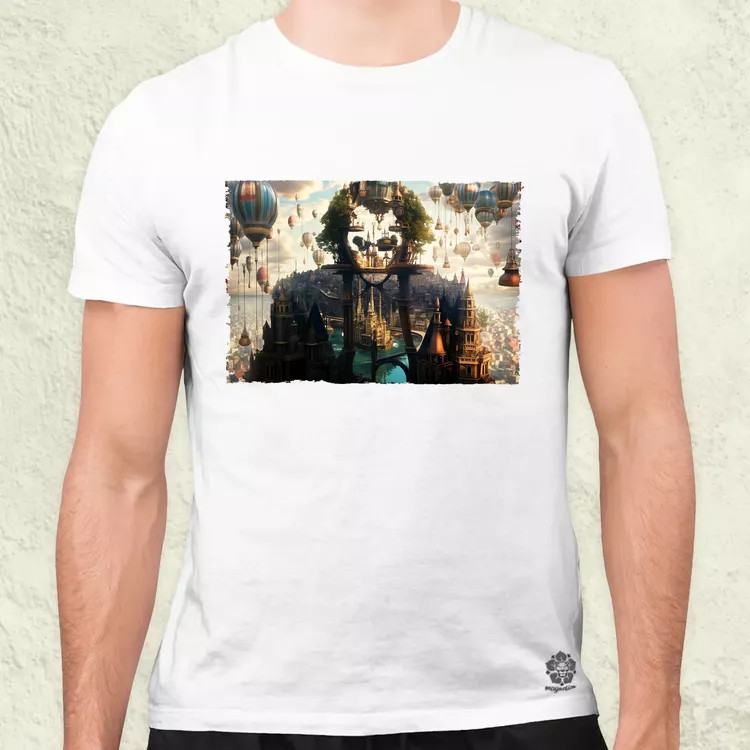 Pareidolia Joker város fantázia v2 férfi póló