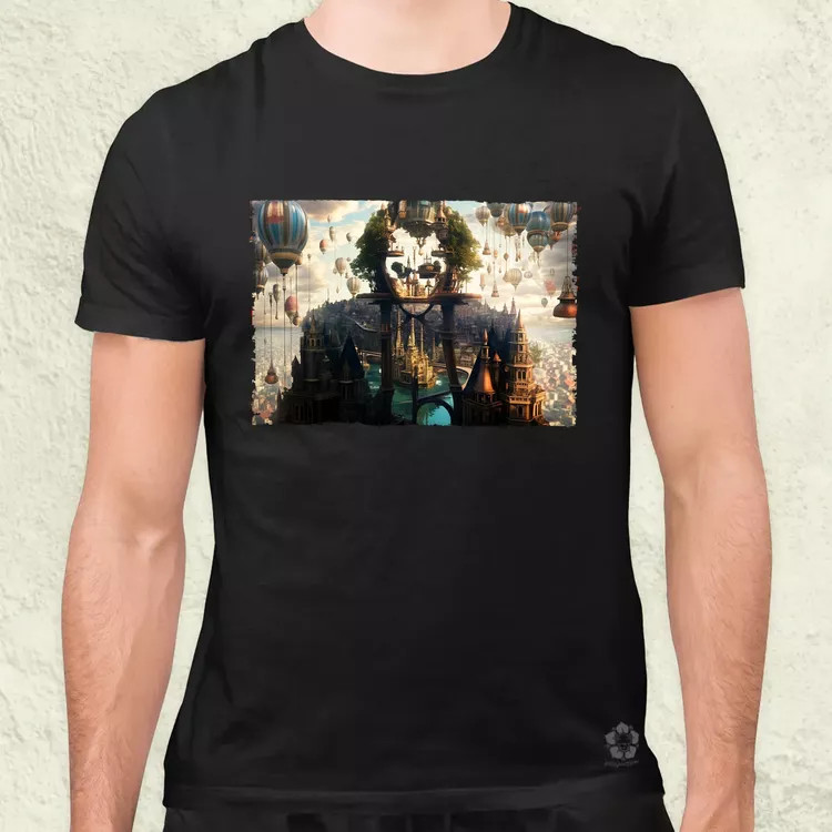 Pareidolia Joker város fantázia v2 férfi póló