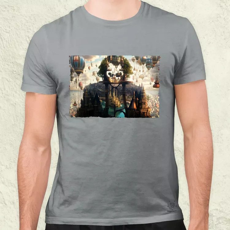 Pareidolia Joker város fantázia v2 férfi póló