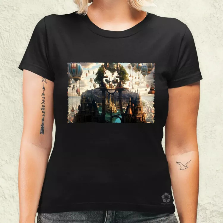 Pareidolia Joker város fantázia v2 női póló