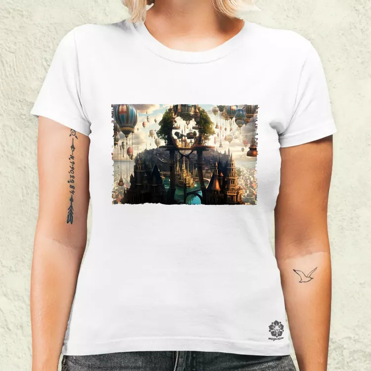 Pareidolia Joker város fantázia v2 női póló