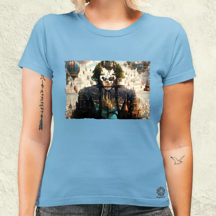 Pareidolia Joker város fantázia v2 női póló