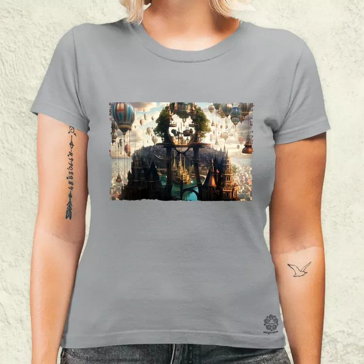 Pareidolia Joker város fantázia v2 női póló