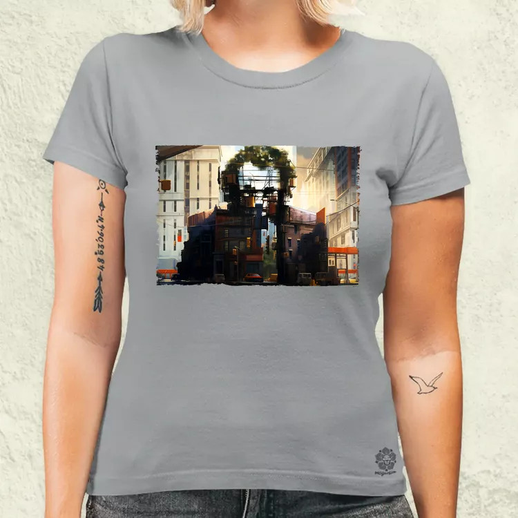 Pareidolia Joker város fantázia v4 női póló
