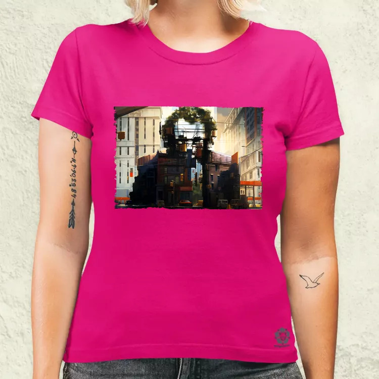Pareidolia Joker város fantázia v4 női póló