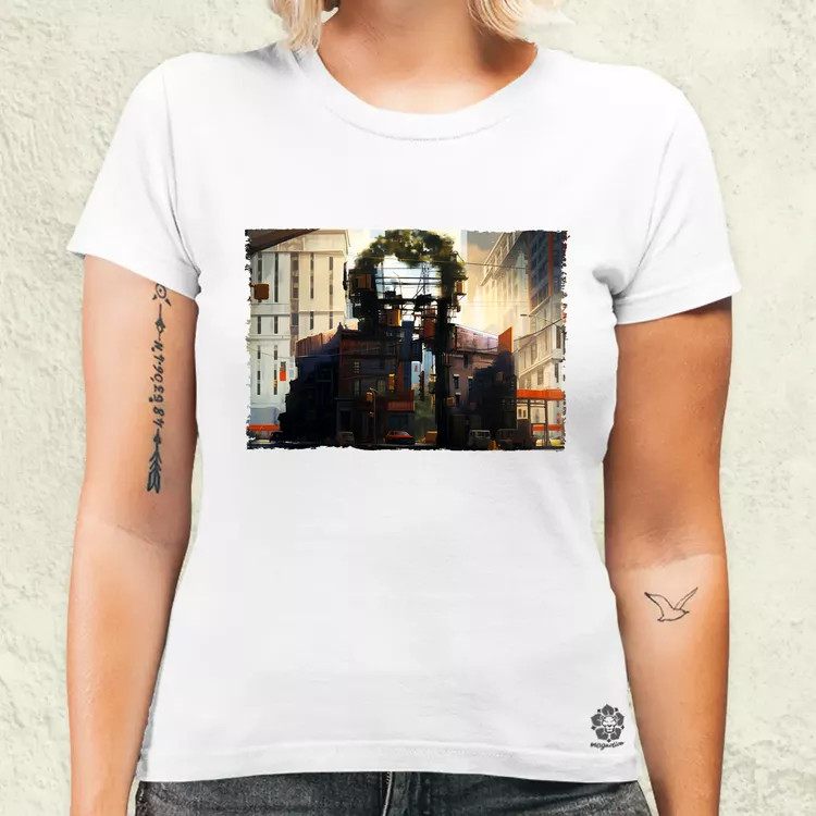 Pareidolia Joker város fantázia v4 női póló
