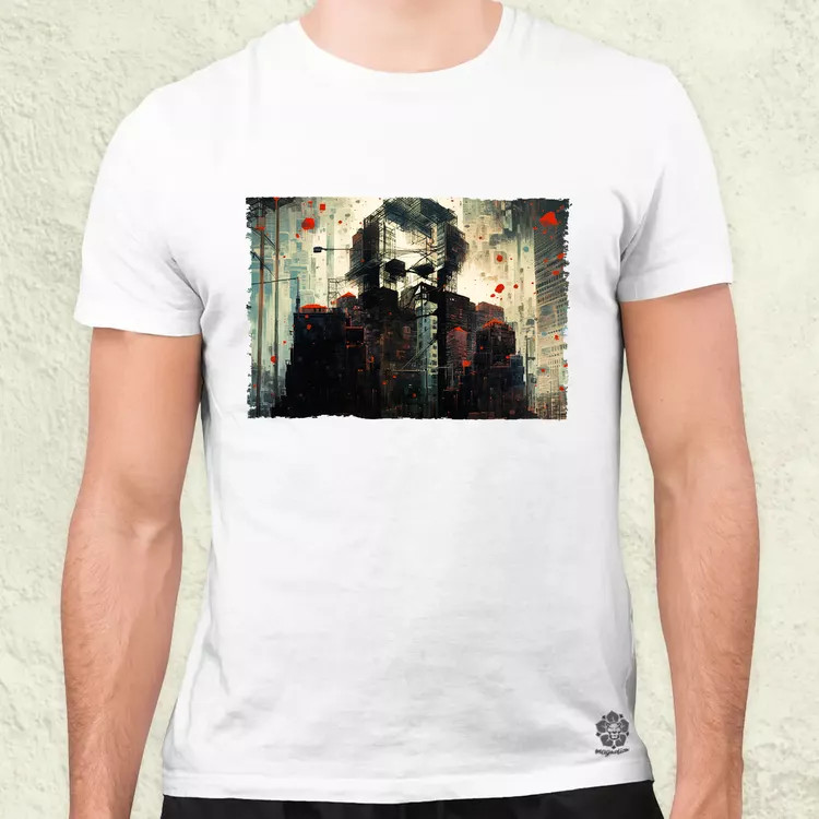 Pareidolia Joker város fantázia v5 férfi póló