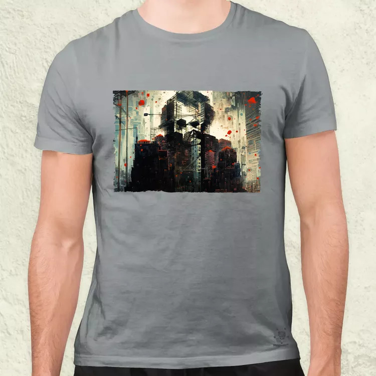 Pareidolia Joker város fantázia v5 férfi póló