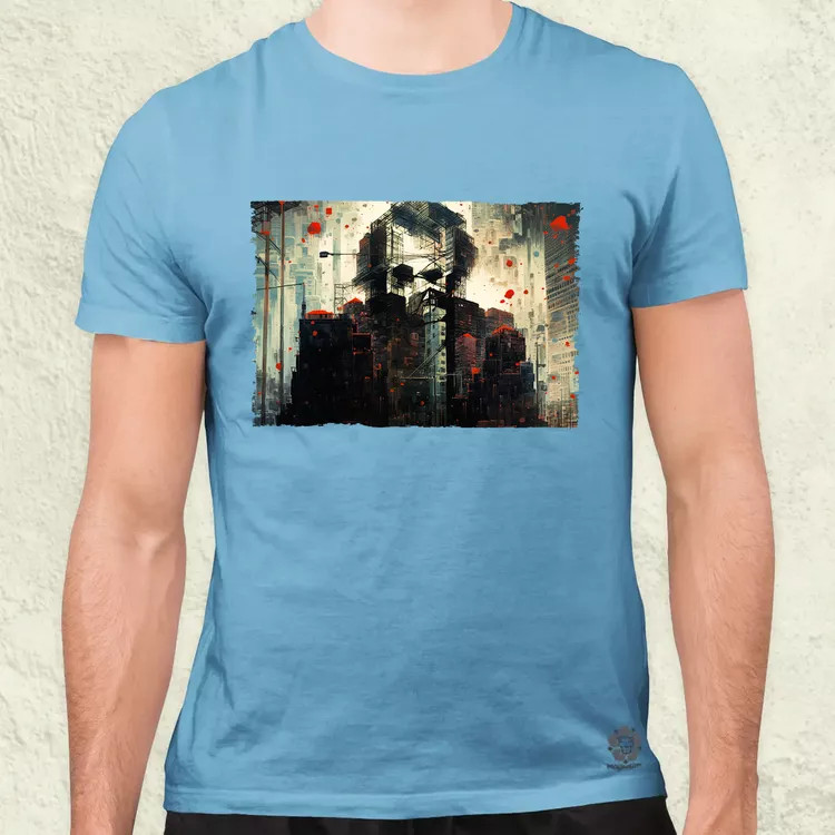 Pareidolia Joker város fantázia v5 férfi póló