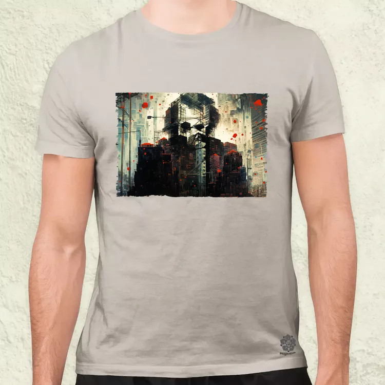 Pareidolia Joker város fantázia v5 férfi póló