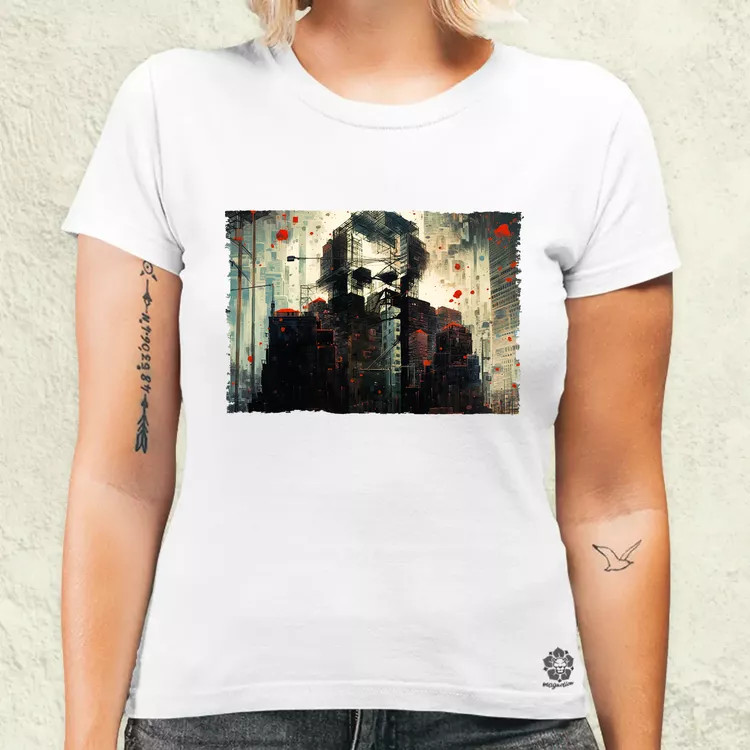 Pareidolia Joker város fantázia v5 női póló