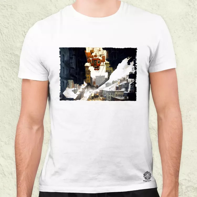 Pareidolia Marilyn Monroe város fantázia v1 férfi póló