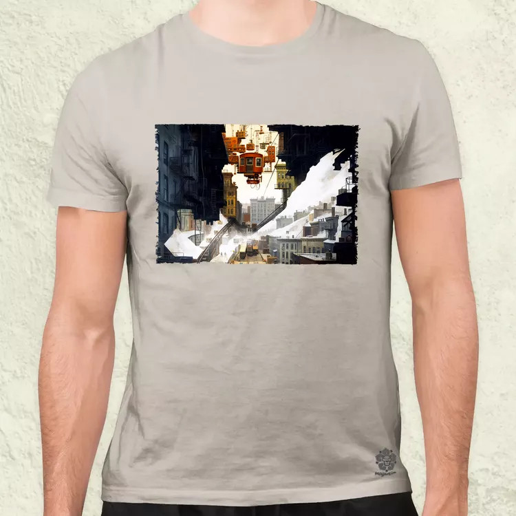 Pareidolia Marilyn Monroe város fantázia v1 férfi póló