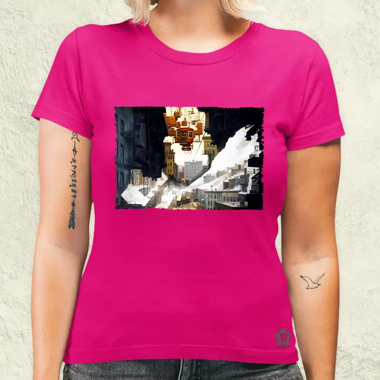 Pareidolia Marilyn Monroe város fantázia v1 női póló