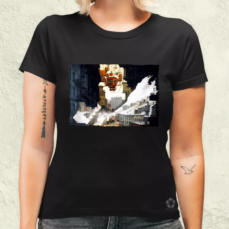 Pareidolia Marilyn Monroe város fantázia v1 női póló