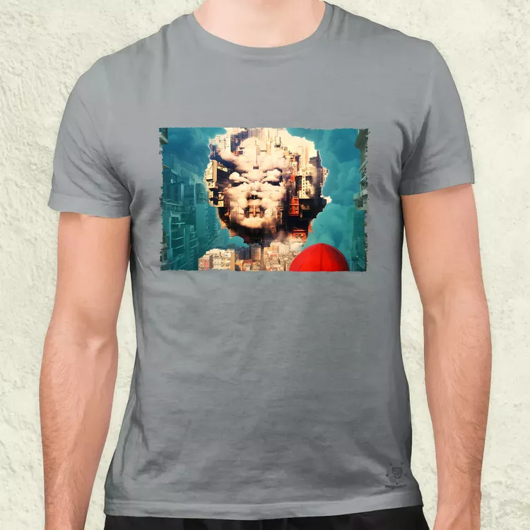 Pareidolia Marilyn Monroe város fantázia v6 férfi póló