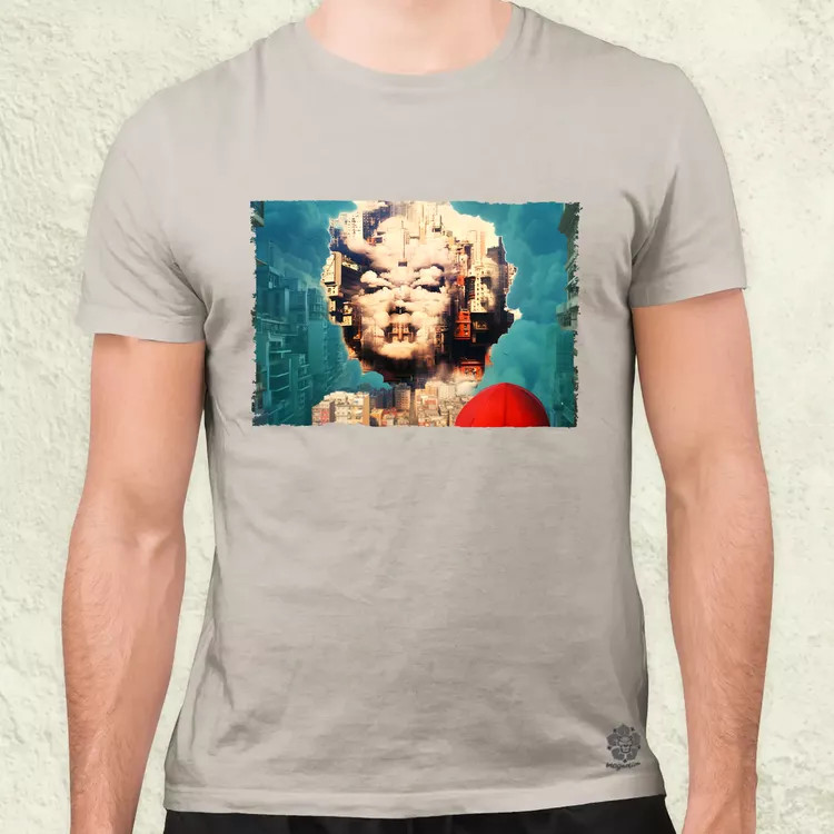 Pareidolia Marilyn Monroe város fantázia v6 férfi póló