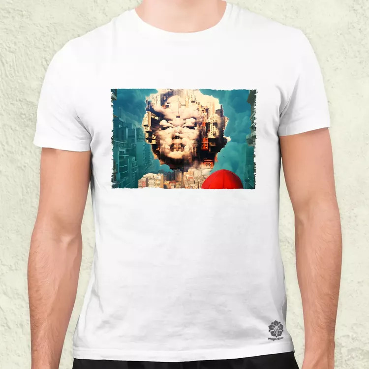 Pareidolia Marilyn Monroe város fantázia v6 férfi póló
