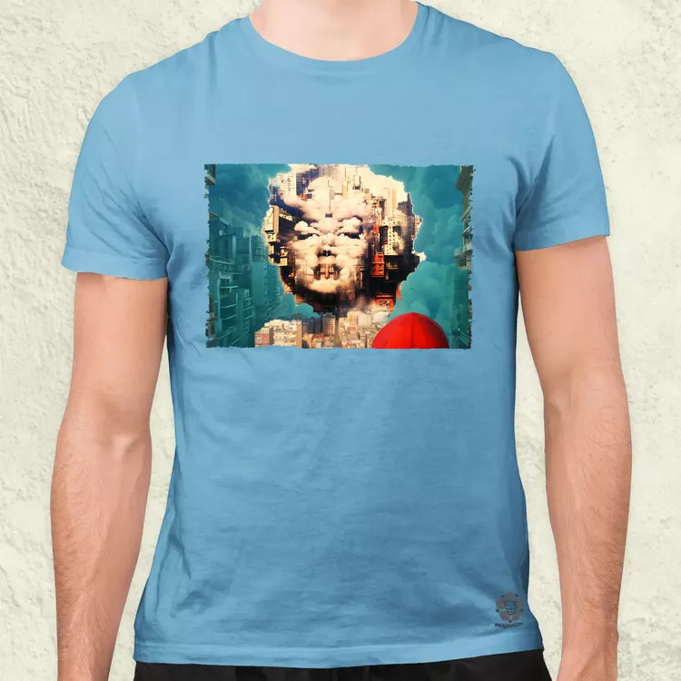 Pareidolia Marilyn Monroe város fantázia v6 férfi póló