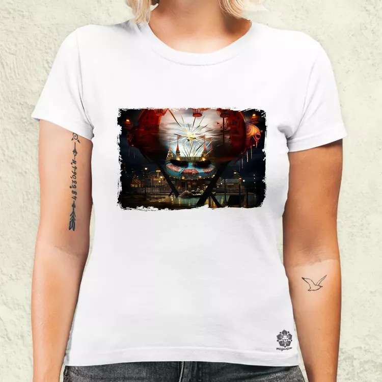 Pareidolia Pennywise vidámpark fantázia v1 női póló